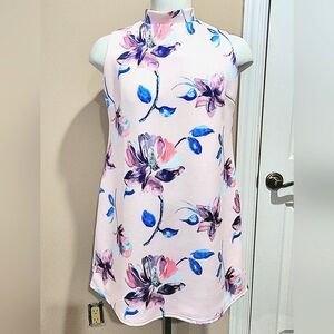 NWOT ASOS Floral Mock Collared Mini Dress Size 12